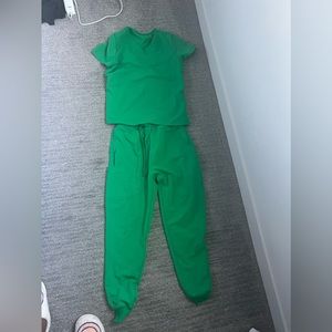 Mandala green scrubs